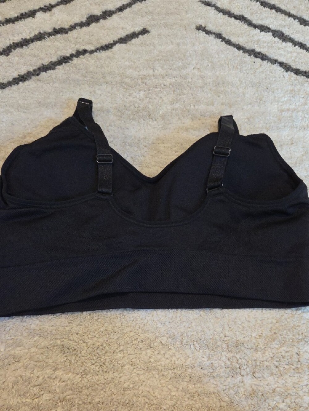 Puma Women's Seamless Sports Bra Set in Grey and Black - Picture 6 of 8